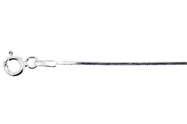 Square snake chain 020 50cm sterling silver