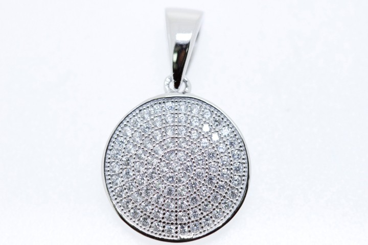 Colgante plata 925 cz microsetting 