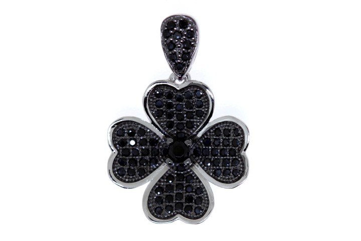 Pendant silver 925 cz flower
