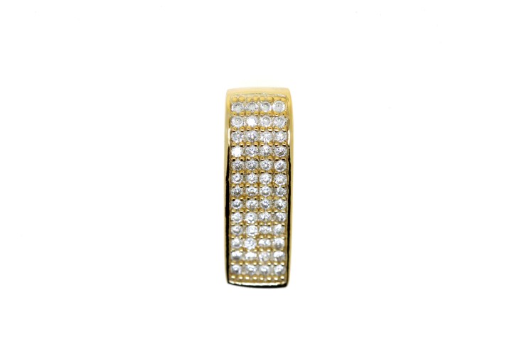 [025400002ZBL] Colgante plata 925 zirconita barra  (Blanca, Oro)