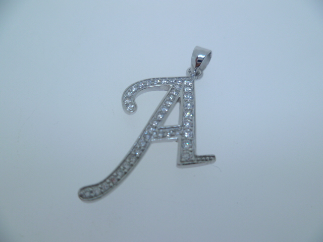[02556L0A1ZBL] Pendant silver 925 cz n (Letter A)