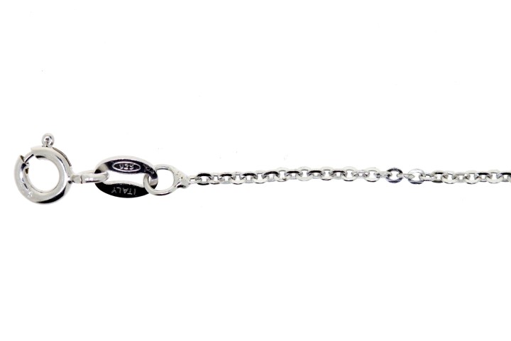 Silver 925 dc anchor chain 035 80cm rhodium