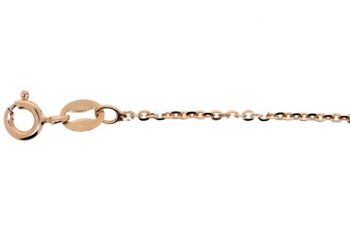 Silver 925 dc anchor chain 035 80cm rhodium