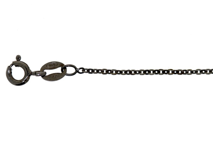 Silver 925 dc anchor chain 035 80cm rhodium