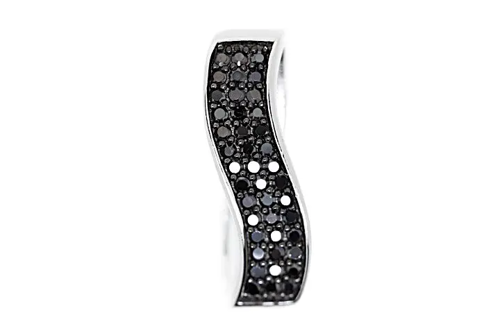 Colgante plata rodiada cz 