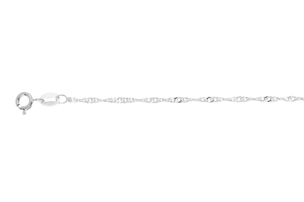 [04519C4000PL] Cadena singapur 025 (40 cm, Plata)