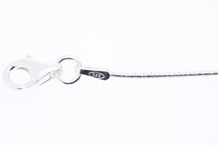 [04926C4000PL] Silver omega chain 090 45cm sterling silver (40 cm, Sterling silver)