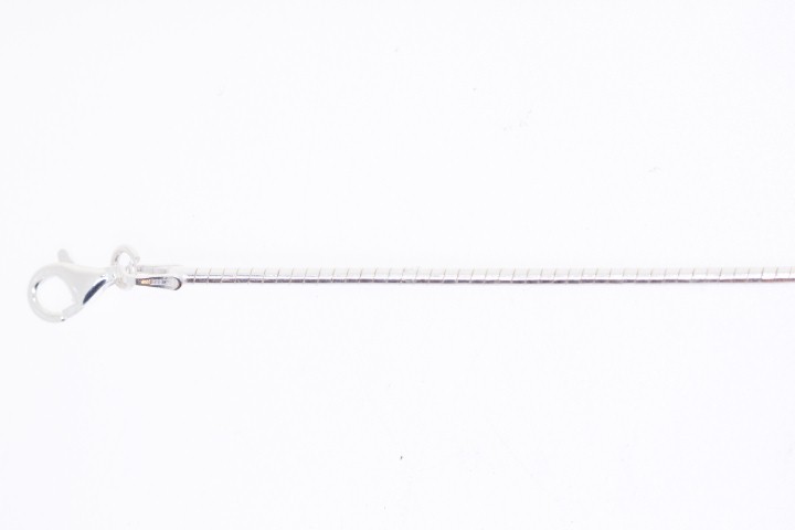 Omega chain 120 50cm rhodium