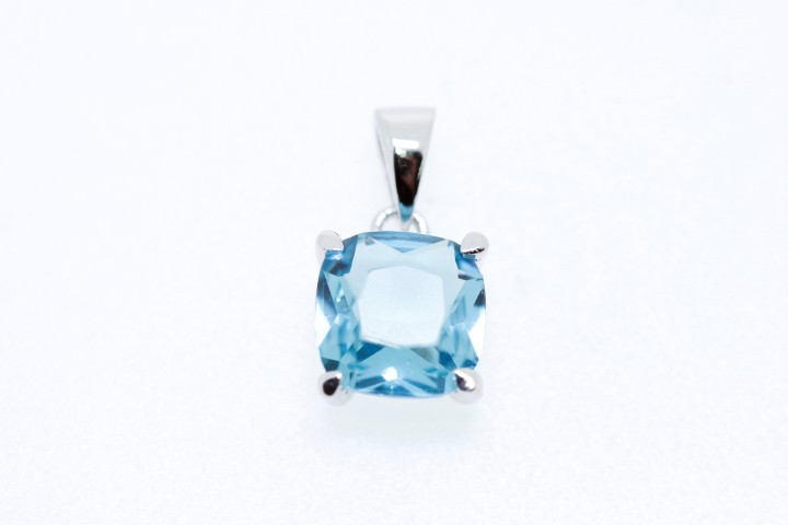 Colgante plata 925 cz cuatro grapas 