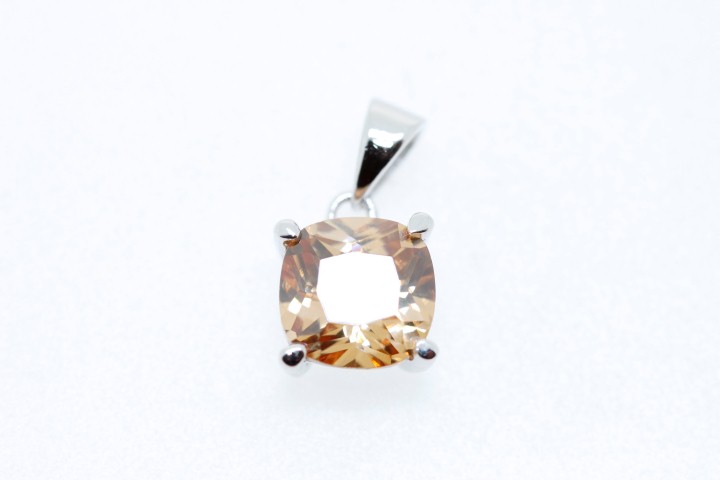 Colgante plata 925 cz cuatro grapas 