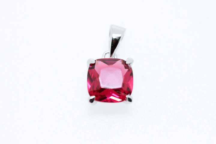 Colgante plata 925 cz cuatro grapas 
