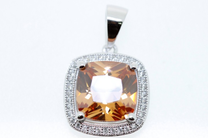 Colgante plata 925 con zirconitas 