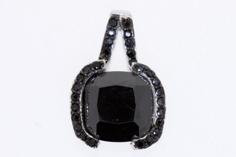 Colgante plata rodiado cz 