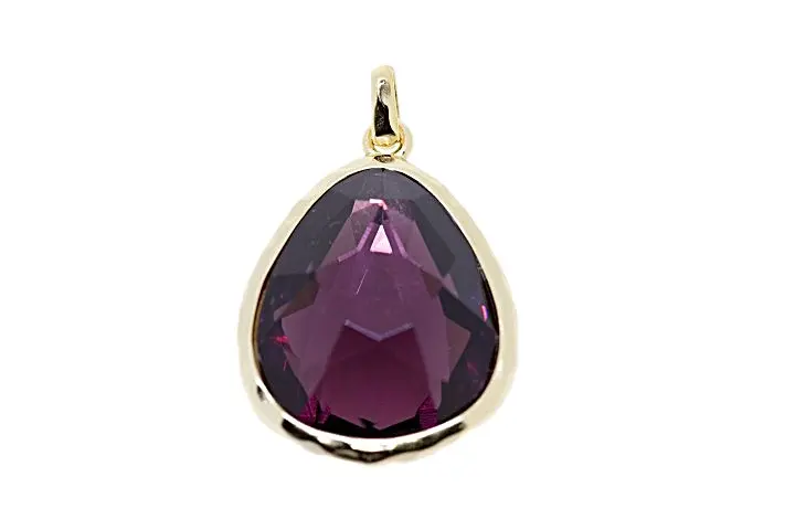 Silver 925 with gold-plated pendant cz