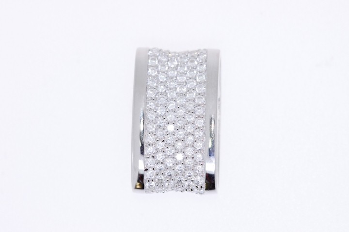 Colgante plata rodiada cz 