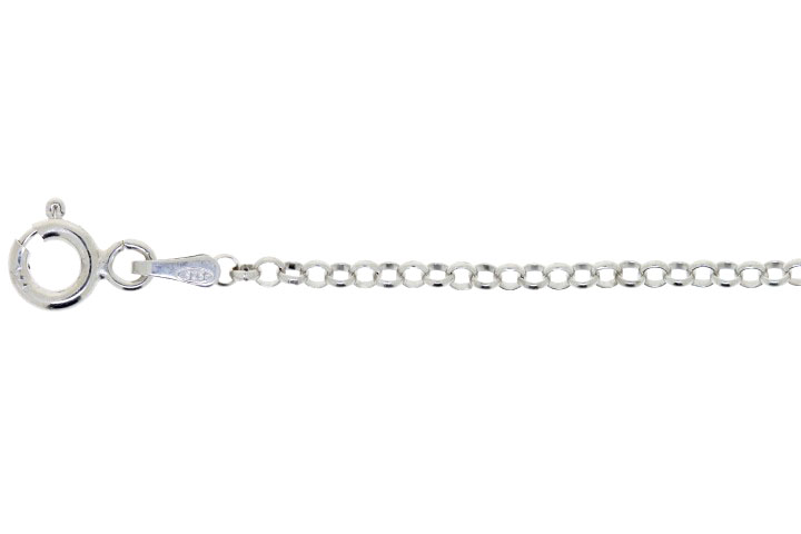 [05871C4000PL] Cadena plata 925 rolo media caña 030 plata 925 (40 cm, Plata)