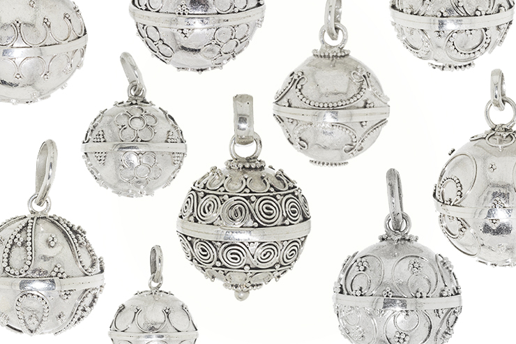 Pendant ball silver 925