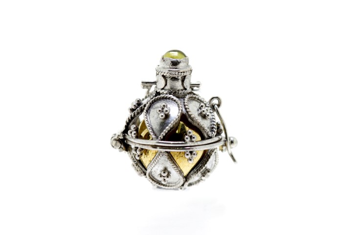 Colgante llamador de angeles plata 925 