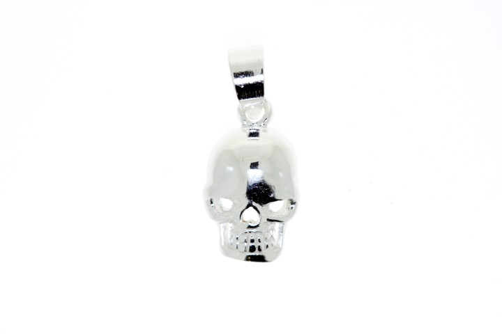 Colgante charm plata 925 calavera 