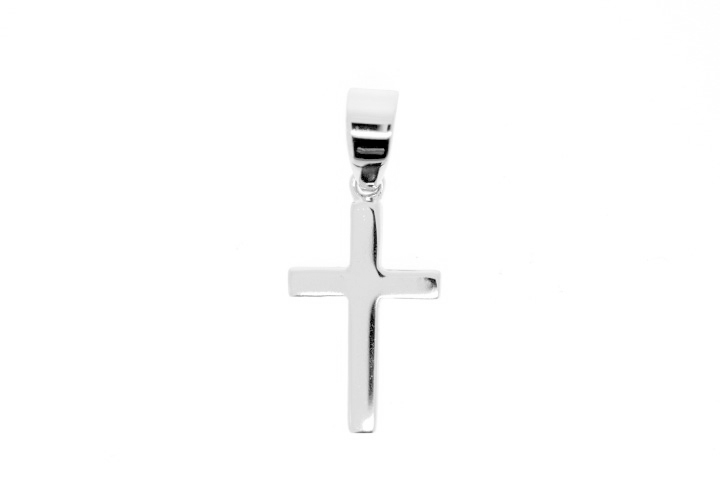 Colgante charm plata 925 cruz 16x8mm