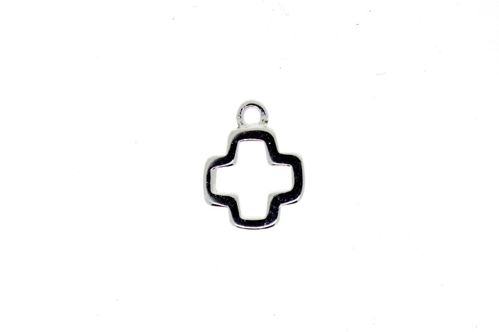 Colgante charm plata 925 cruz 