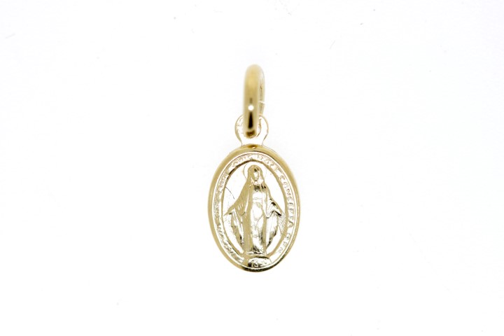 Colgante plata 925 virgen milagrosa 8x6mm
