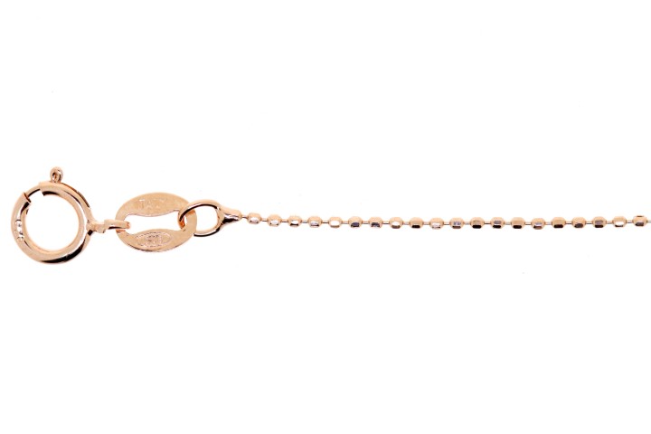 [06430C4000DR] Cadena bola diamantada 080  (40 cm, Oro rosa)