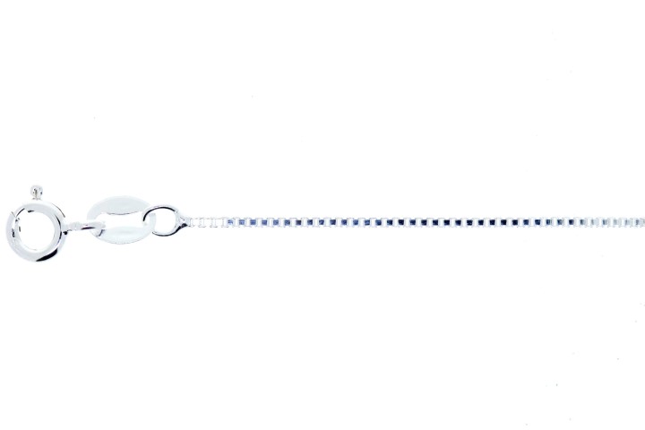Box chain 015 50cm sterling silver
