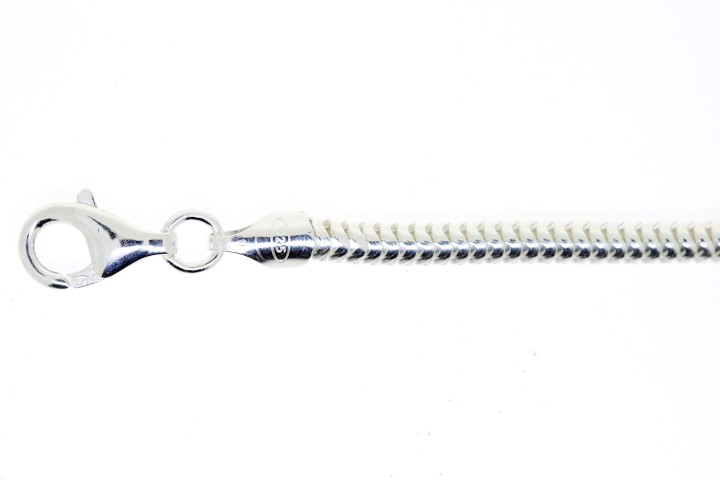 [06556C4500PL] Real snake chain silver 925 30 60cm sterling silver (45 cm)