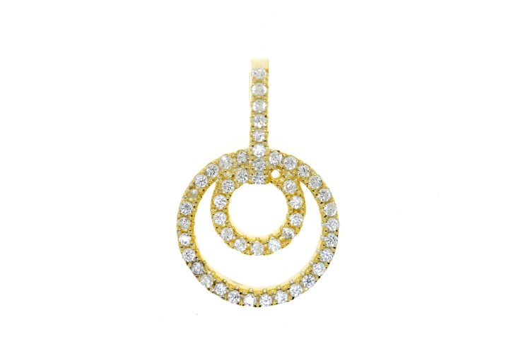 Silver 925 microsetting pendant with cz