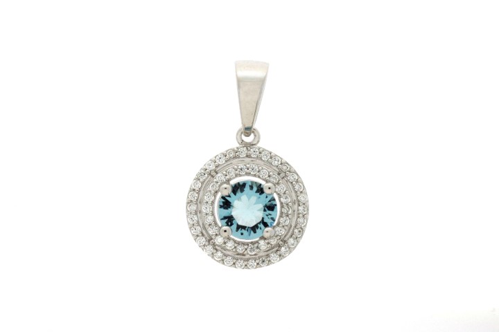 Silver 925 microsetting pendant cz