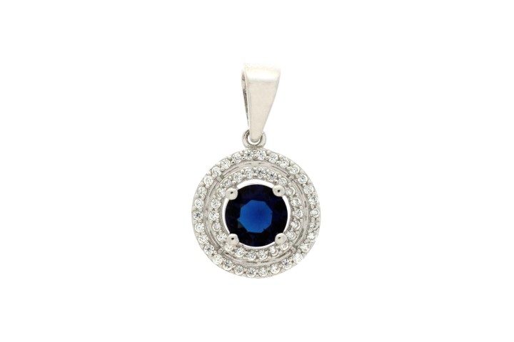 Colgante plata 925 micropave zirconita 