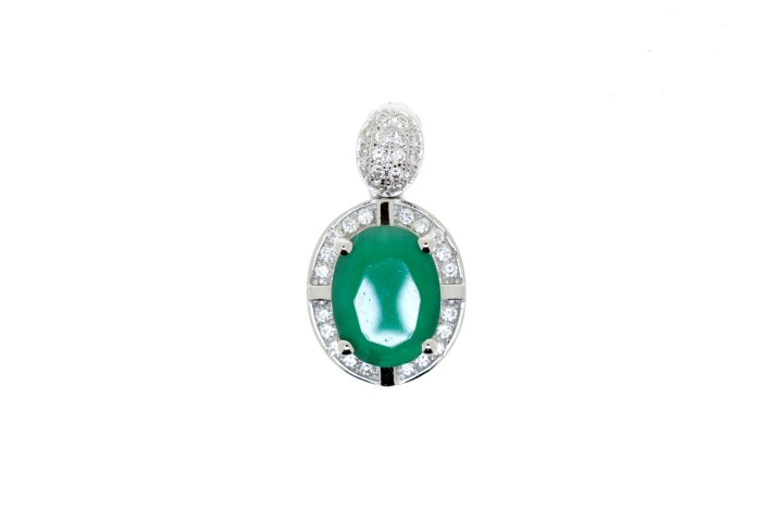 Colgante plata 925 micropave zirconita 