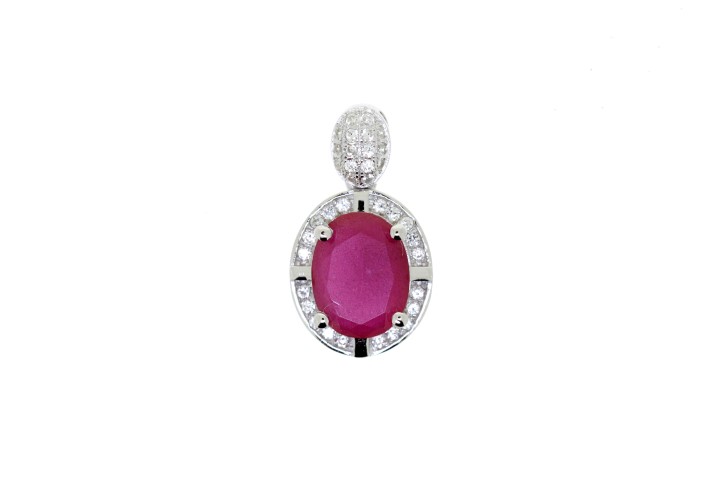 Silver 925 microsetting pendant cz