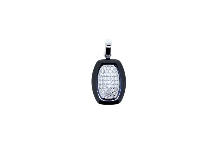Colgante plata 925 ceramica con zirconita 