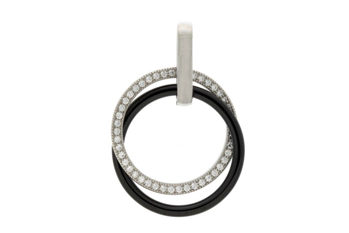 Colgante plata 925 ceramica con zirconita 