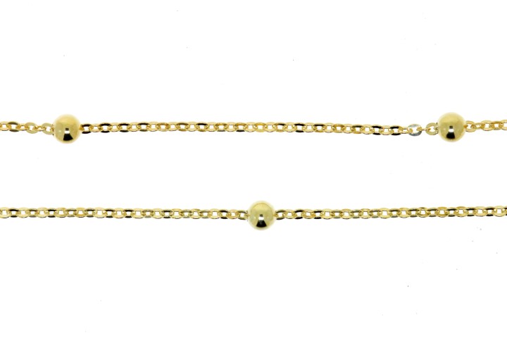 Flat cable chain with 3mm balls