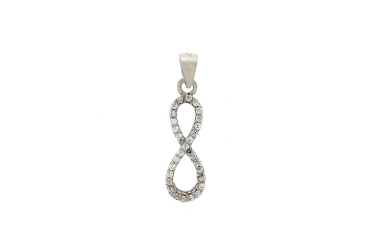 Colgante plata 925 infinito con zirconita 