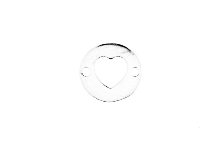 Sterling silver heart finding
