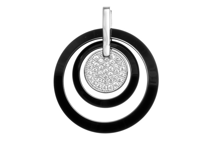 Silver 925 ceramic cz pendant