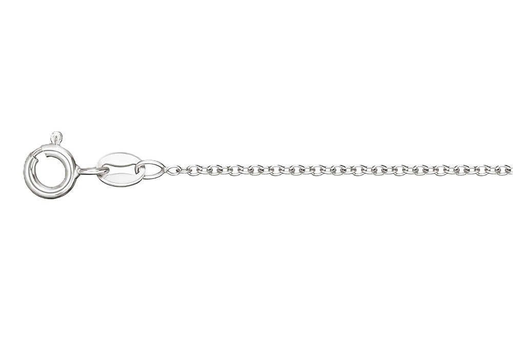 Oval cable chain 030 50cm sterling silver