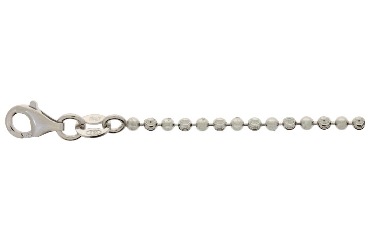 Cadena bola diamantada alternada 2mm 