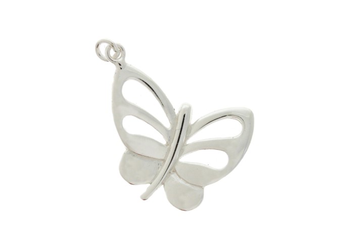 Colgante charm plata 925 mariposa 