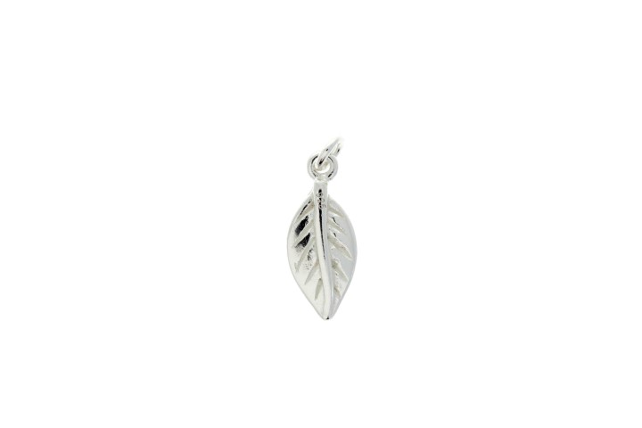 Colgante charm plata 925 hoja 