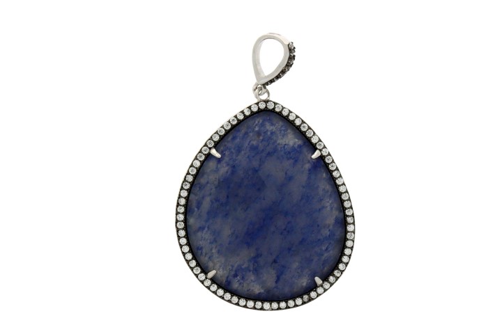Colgante plata 925 piedra semi preciosa & cz 