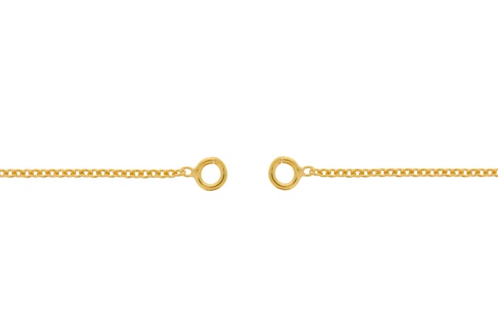 Silver 925 two rings open chain