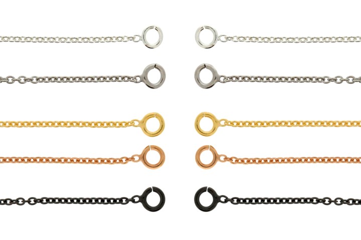 Silver 925 two rings open chain