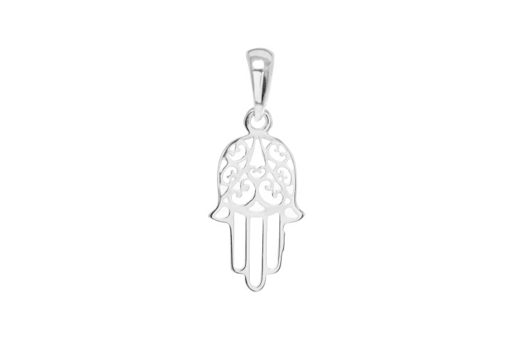[0826000000PL] Silver 925 hand of fatima pendant (Sterling silver)
