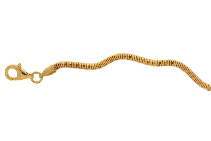 [08306C4200DO] Omega chain silver 925 42cm rhodium (Gold plated)