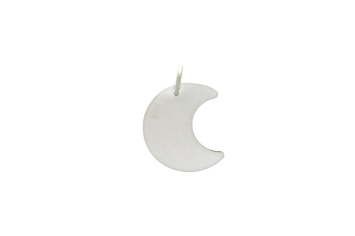 Pendant charm silver 925 moon